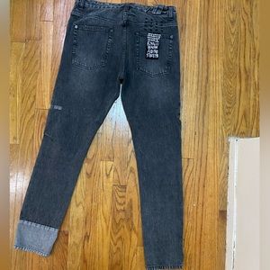 Ksubi skinny size 34 grey with rips